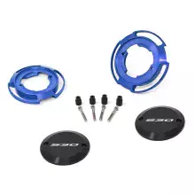 Paire de protections moteur latérales pour Yamaha T-MAX 530 (Bleu)