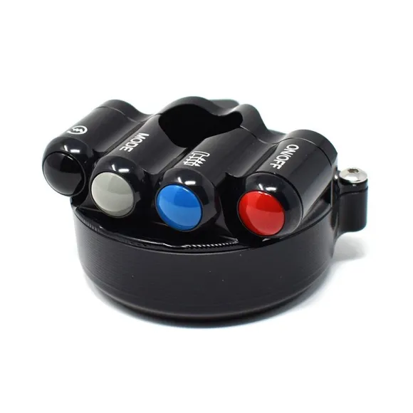 Throttle twist grip with integrated controls for BMW RR