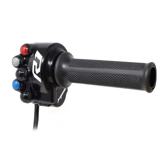 Throttle twist grip with integrated controls for Yamaha YZF-R1