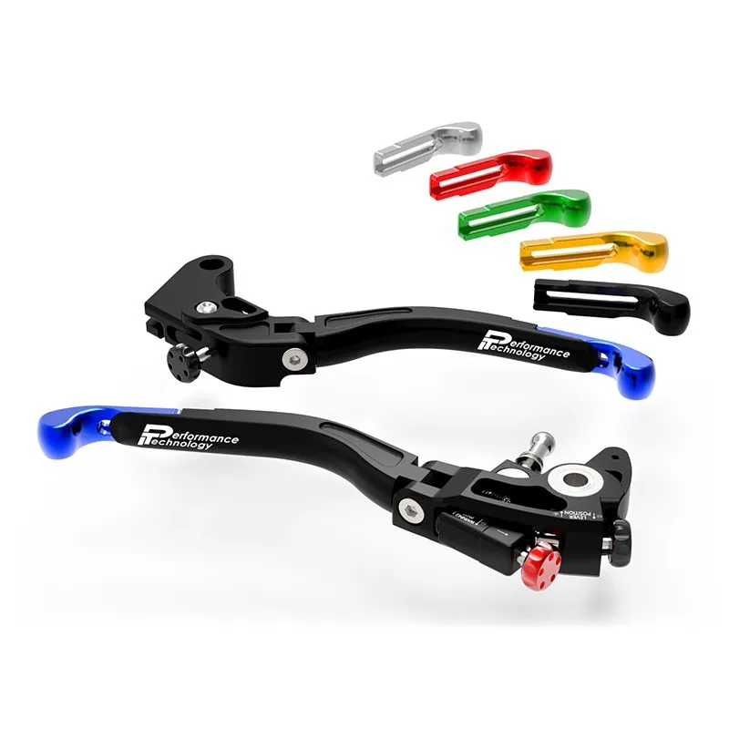 thumbnail image 2 of Short Black Clutch & Brake Lever Set For Yamaha YZF-R6 (2005-2016) – Adjustable 2 of 3