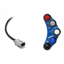 Racing left handlebar switch for Aprilia TUONO/TUAREG/RS 660 (Blue)