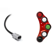 Racing left handlebar switch for Aprilia TUONO/TUAREG/RS 660 (Red)