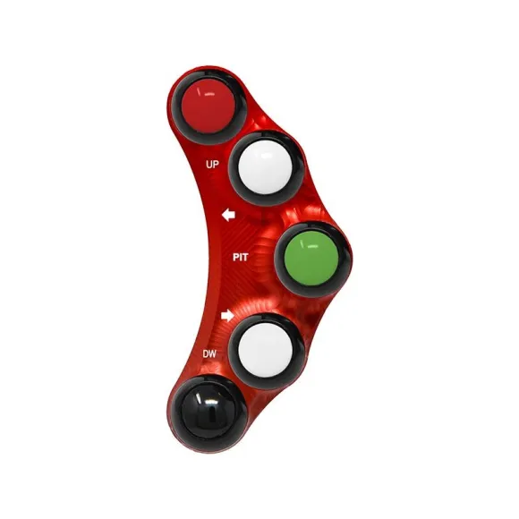 Racing left handlebar switch for Aprilia RS 660/TUONO 660 (Red)