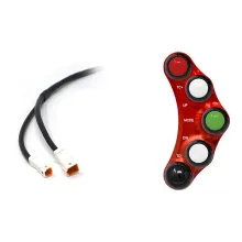 Racing left handlebar switch for Ducati Panigale 1199 (Red)