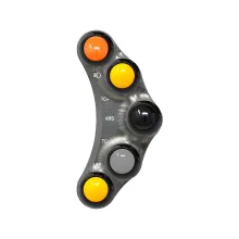 Panneau de bouton-poussoir de course gauche pour BMW S 1000 R (Titane)