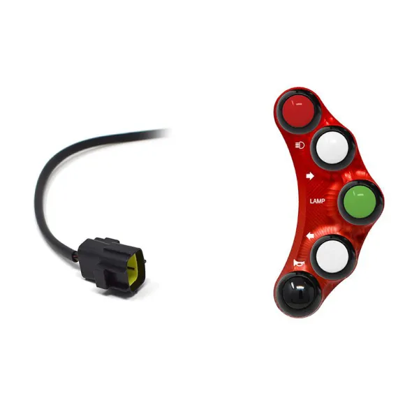 Street version left handlebar switch for Ducati 999/R/S (Red)
