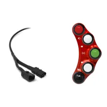Street version left handlebar switch for BMW S 1000 RR / HP4 2009/2014 (Red)