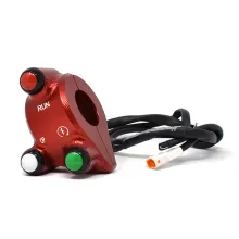 Throttle twist grip with integrated controls for Ducati Hypermotard 939 (Red)
