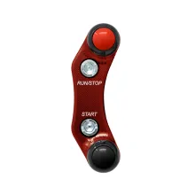 Panneau à bouton-poussoir droit pour Aprilia Tuono V4/R/RR/RF (Pompe standard) (Rouge)