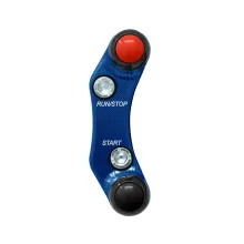 Panneau à bouton-poussoir droit pour Aprilia RSV4/R/RF/RR 2009/2020 (Brembo Racing Pump) (Bleu)
