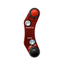 Right handlebar switch for Kawasaki Ninja 400 (Master cylinder Brembo racing) (Red)