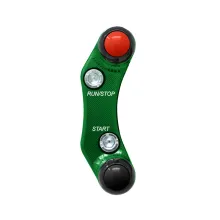 Right handlebar switch for Kawasaki Ninja 400 (Master cylinder Brembo racing) (Green)