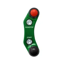 Panneau à bouton-poussoir droit pour Kawasaki Z1000 2010/2022 (Pompe standard) (Vert)