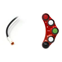 Street version left handlebar switch for Ducati Hypermotard 1100 EVO/SP (Red)
