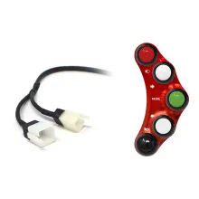 Street version left handlebar switch for Aprilia Tuono V4/R/RR 2011/2016 (Red)