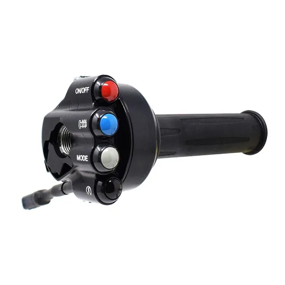 Throttle twist grip with integrated controls for BMW R NINE T