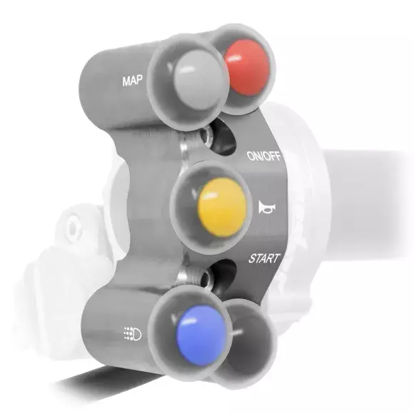 Commodo de guidon supplémentaire Enduro pour poignée de gaz rapide JP ACC 110 (Aprilia)