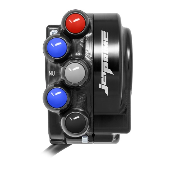 Throttle twist grip with integrated controls for Yamaha MT-10