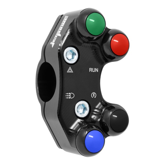 Commodo de guidon Routier droit pour Ducati Multistrada V2 (Trous désalignés) avec collier BR 020R B