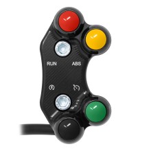 Jetprime Commodo de guidon Routier droit pour MV