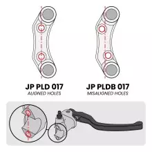 Jetprime Commodo de guidon Routier droit pour 2