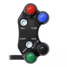 Jetprime Commodo de guidon Superbike droit pour