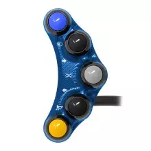 Jetprime Commodo de guidon Routier gauche pour
