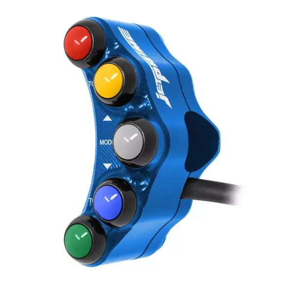 Linker Racing-Lenkerschalter für Aprilia RSV4/R/RR 2009/2016 (Blau)