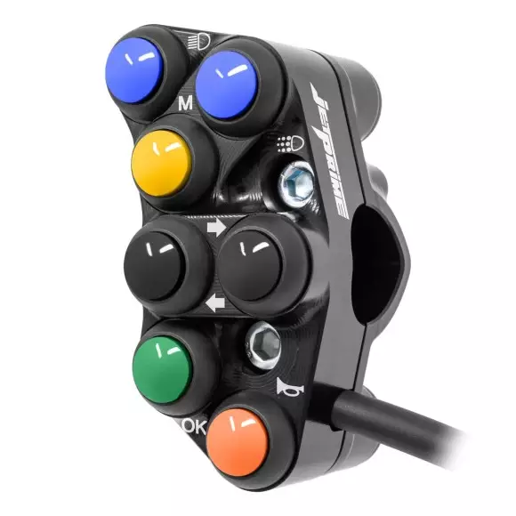 Jetprime Commodo de guidon Routier gauche pour