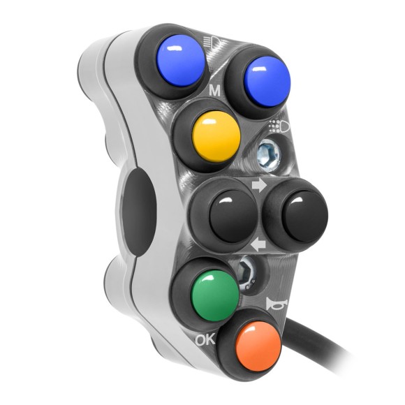 Jetprime Commodo de guidon Routier gauche pour