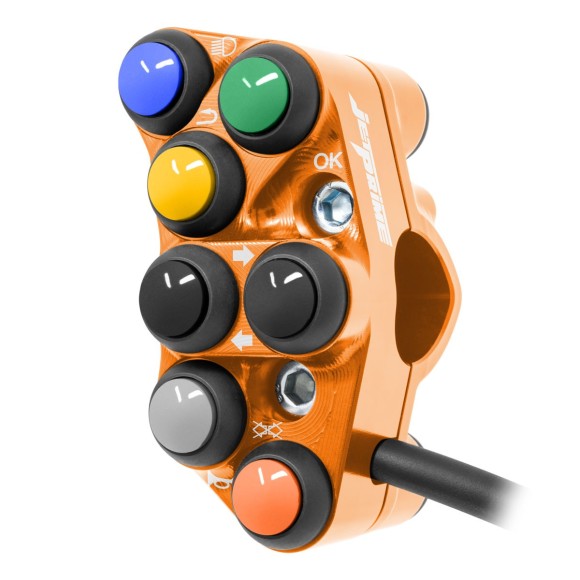 Jetprime Commodo de guidon Routier gauche pour