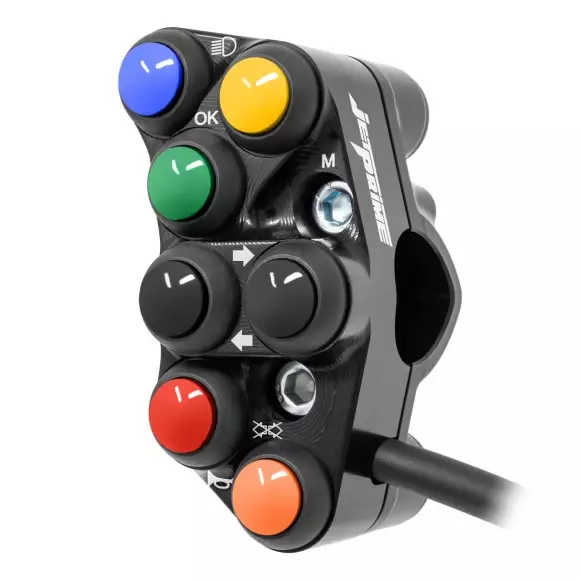 Jetprime Commodo de guidon Routier gauche pour