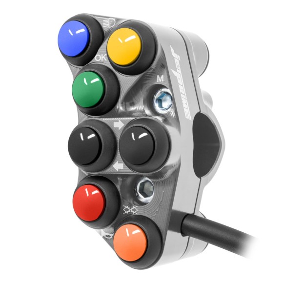 Jetprime Commodo de guidon Routier gauche pour