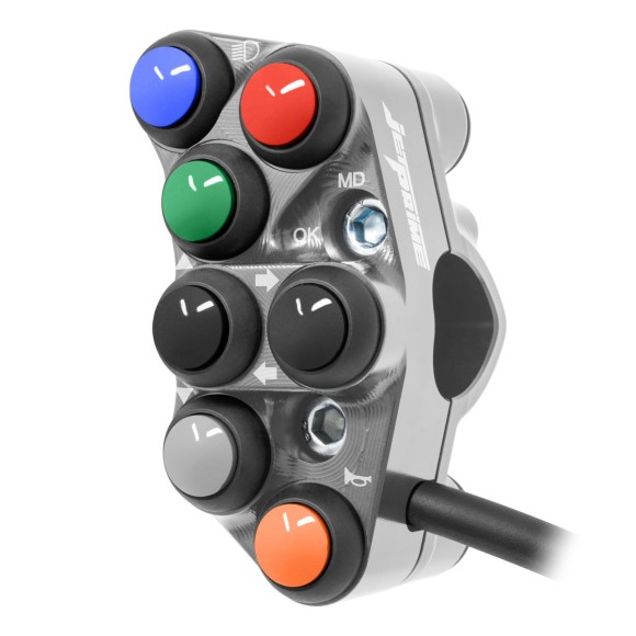 Jetprime Commodo de guidon Routier gauche pour