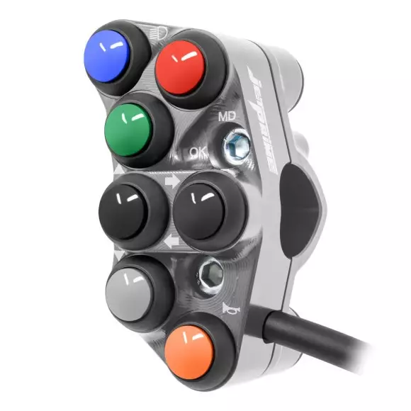 Jetprime Commodo de guidon Routier gauche pour