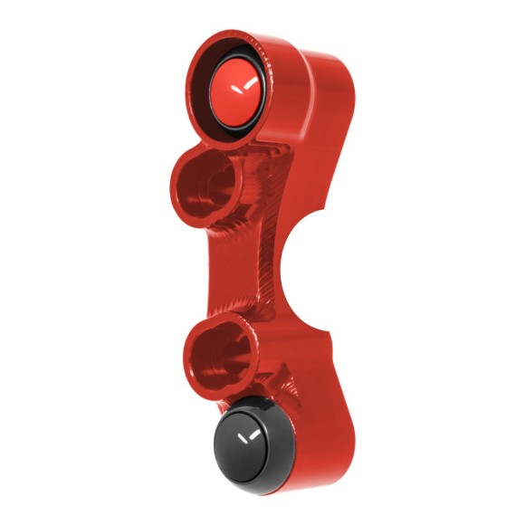 Commodo de guidon Routier droit pour MV Agusta F4 (Trous universels) (Rouge)