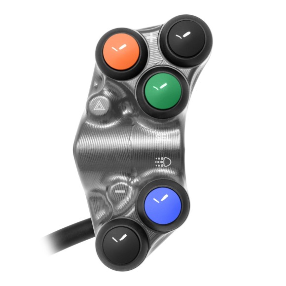 Jetprime Commodo de guidon Routier gauche pour