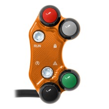 Rechter Straßen-Lenkerschalter für KTM 1290 Super Duke (Nicht ausgerichtete Löcher) (Orange)