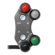 Jetprime Commodo de guidon Routier droit pour KTM
