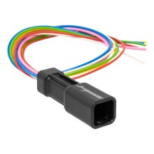 Jetprime Connecteur boîtier mâle 6 voies précâblé