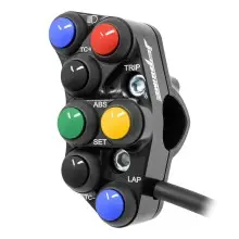 Jetprime Commodo de guidon Racing gauche pour BMW 2