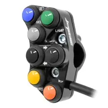 Jetprime Commodo de guidon Routier gauche pour 2