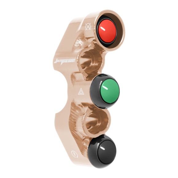 Right Street Handlebar Switch for Triumph Street Triple 765 R (Universal holes) (Copper)