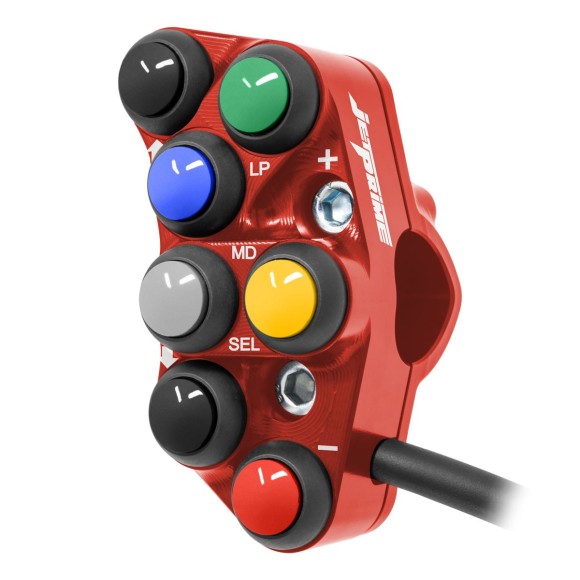 Left Racing Handlebar Switch for Ducati Streetfighter V4 (Red)