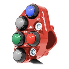 Commodo de guidon Racing gauche pour Kawasaki Ninja ZX-10R (Rouge) 2