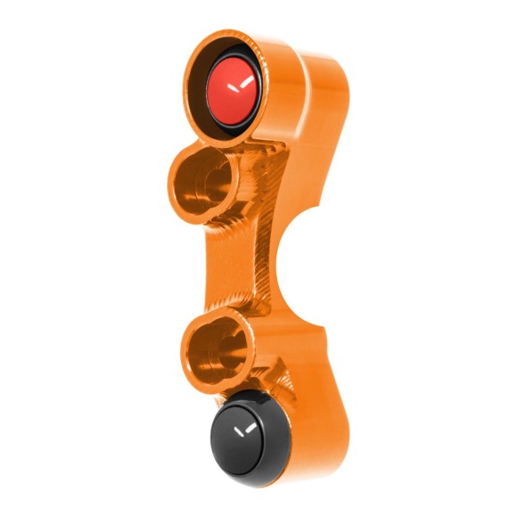 Commodo de guidon Routier droit pour KTM 790 Adventure (Trous universels) (Orange)