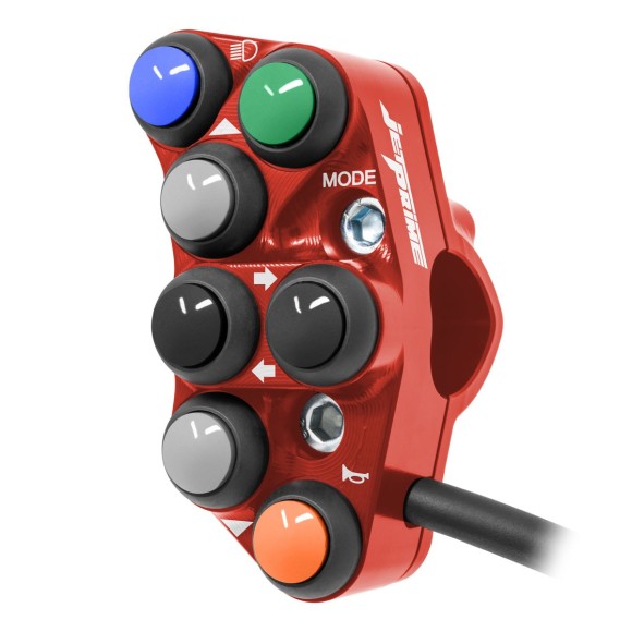 Commodo de guidon Routier gauche pour Kawasaki Ninja ZX-10R (Rouge)