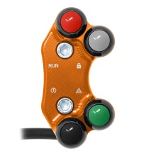 Rechter Straßen-Lenkerschalter für KTM 1290 Super Adventure (Ausgerichtete Löcher) (Orange)