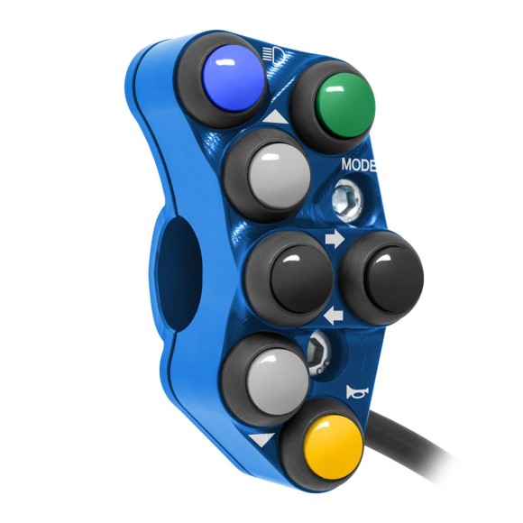 Pulsantiera sinistra Stradale per Suzuki GSX-R1000 (Blu)