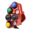 Pulsantiera sinistra Stradale per Kawasaki Ninja ZX-6R (Rosso)